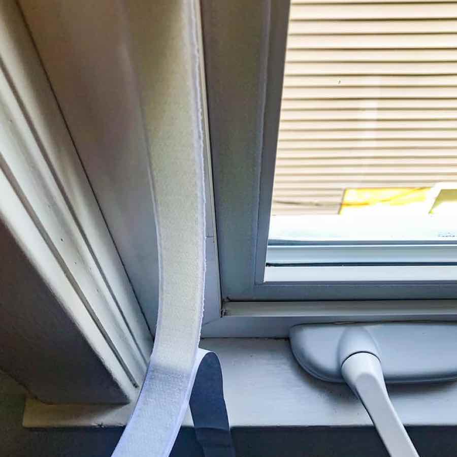 Velcro Window Screen - Black Edge, Standard Mesh (grey), 1000mm x 1500mm / 39" x 59": image 7