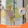 Magnetic Screen Door - Black, 60cm (W) x 180cm (H) - for Caravans/RV: image 5