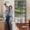Magnetic Screen Door - Black, 60cm (W) x 180cm (H) - for Caravans/RV