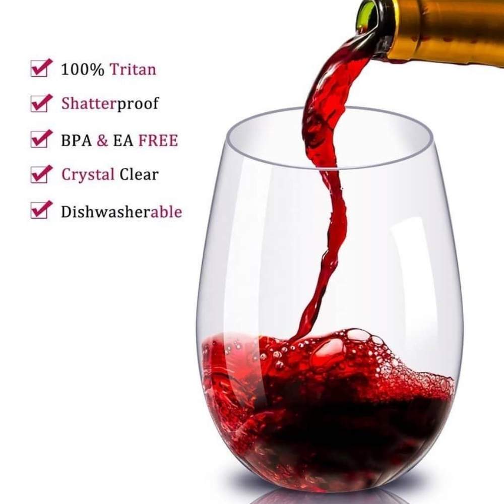 Unbreakable Stemless Wine Glass: image 1