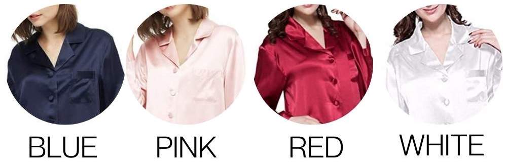 Mulberry Silk Long Pyjama Set - Pink / Small: image 5