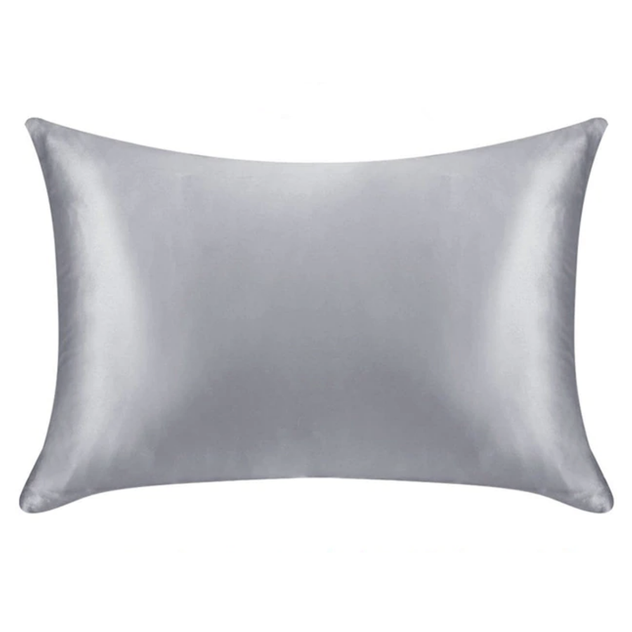 Satin Silk Pillowcase, Silver